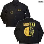 Nirvana / ニルヴァーナ - Logos Split ワークシャツ(ブラック)