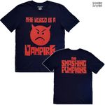 Smashing Pumpkins / スマッシング・パンプキンズ - Red Face Vampire Tシャツ (ネイビー)