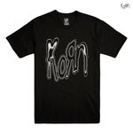 KORN /コーン - Metallic Logo Tシャツ(ブラック)