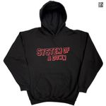 System of a Down / システム・オブ・ア・ダウン - Red Text Logo プルオーバーパーカー(ブラック)