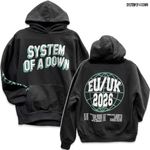 System of a Down / システム・オブ・ア・ダウン - Hollywood Logo Tour '26 プルオーバーパーカー(チャコールグレー)