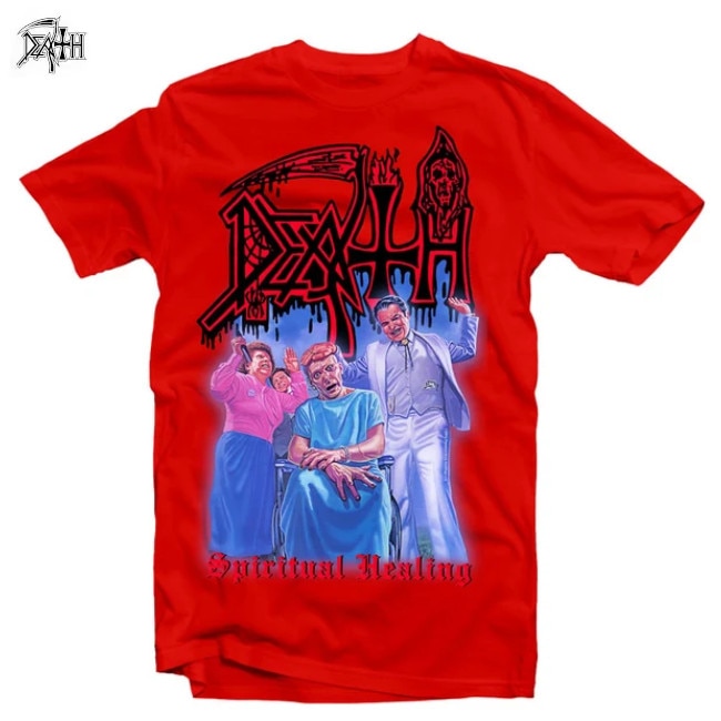 DEATH / デス - Spiritual Healing Tシャツ (レッド) | バンド名