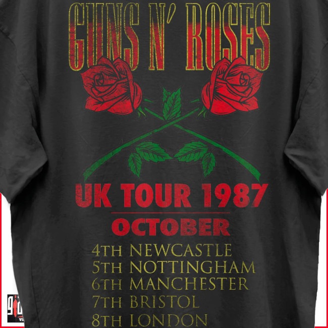 Guns N' Roses / ���󥺡�����ɡ��������� - UK 1987 TOUR T�����(������ơ����֥�å�) ��GIANT�ҤΥܥǥ���