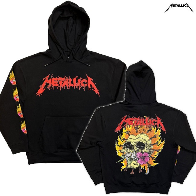 Metallica / �᥿�ꥫ -  Flower Skull �ץ륪���С��ѡ����� (�֥�å�)