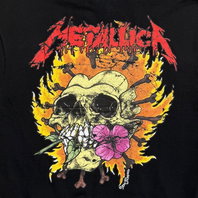 Metallica / �᥿�ꥫ -  Flower Skull �ץ륪���С��ѡ����� (�֥�å�)