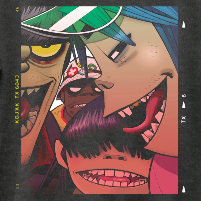 Gorillaz / ����饺 - POLAROID SLIDE T�����(������ơ����֥�å�) ��GIANT�ҤΥܥǥ���