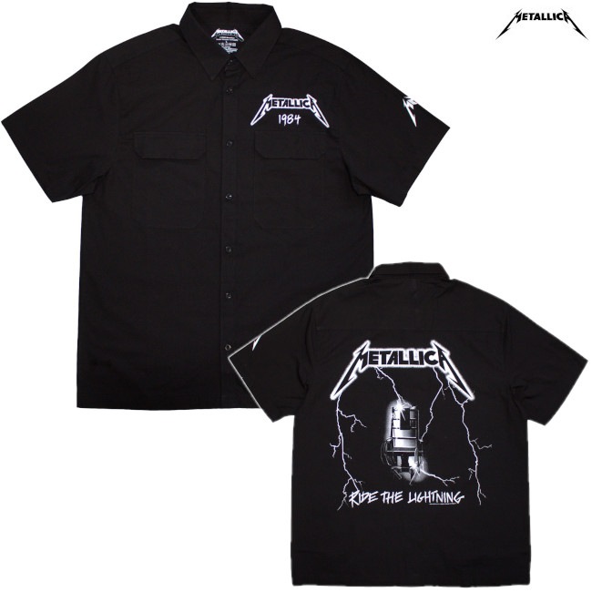 Metallica / メタリカ - Ride The Lightning 半袖シャツ (ブラック