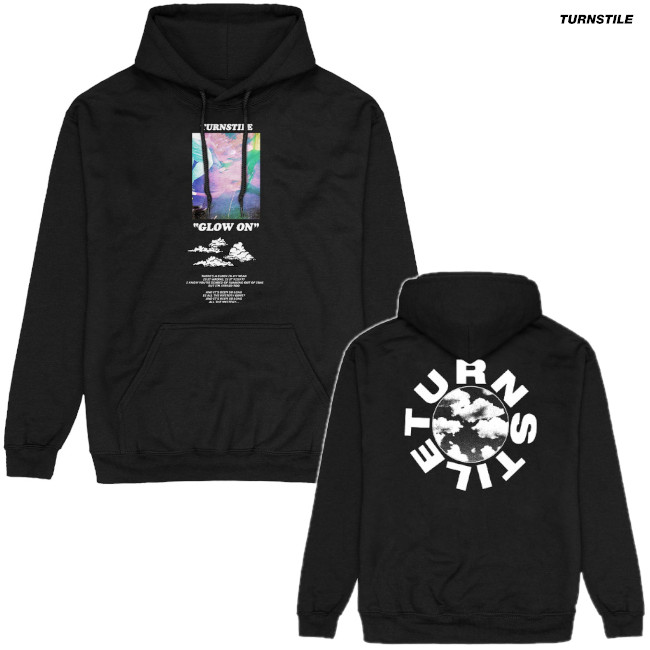 turnstile ターンスタイル スウェット パーカ フーディ XL グッズ Turnstile / ターンスタイル - GLOW ON プルオーバーパーカー(ブラック