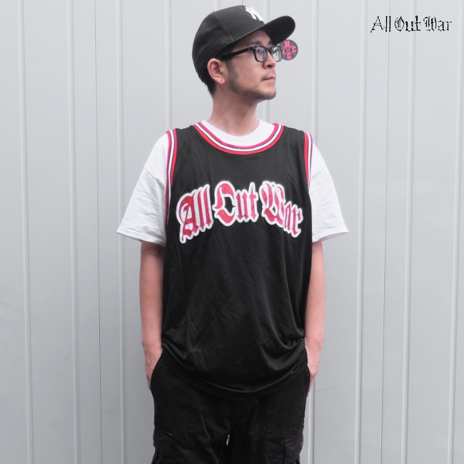 ��¨Ǽ��All Out War / �����롦�����ȡ������� - LOGO �Х������㡼����(�֥�å�)