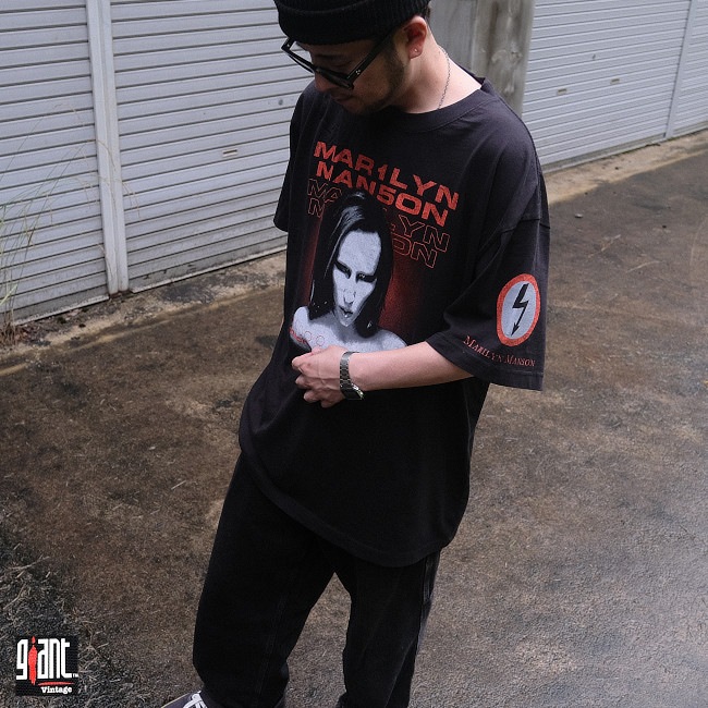 ��¨Ǽ��Marilyn Manson / �ޥ��󡦥ޥ󥽥� - Mechanical Animal T�����(�֥�å�)��GIANT�ҤΥܥǥ���������