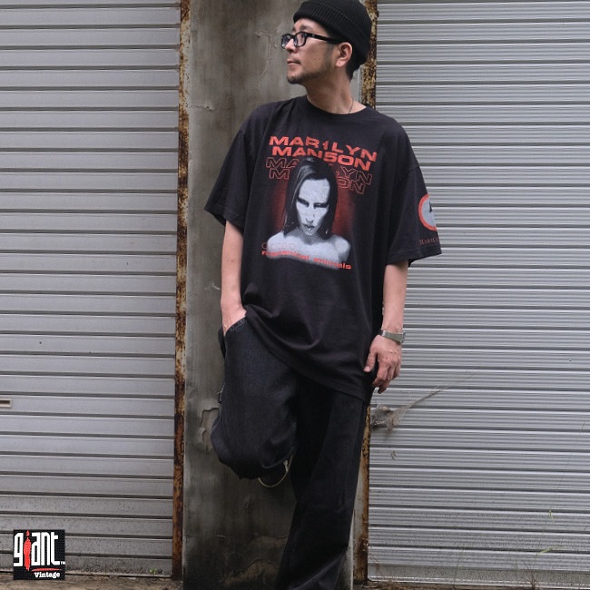 ��¨Ǽ��Marilyn Manson / �ޥ��󡦥ޥ󥽥� - Mechanical Animal T�����(�֥�å�)��GIANT�ҤΥܥǥ���������