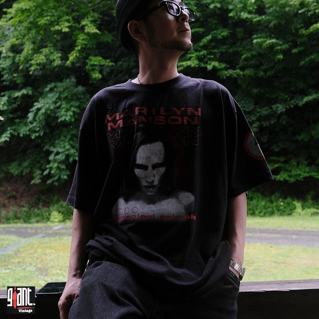 ��¨Ǽ��Marilyn Manson / �ޥ��󡦥ޥ󥽥� - Mechanical Animal T�����(�֥�å�)��GIANT�ҤΥܥǥ���������