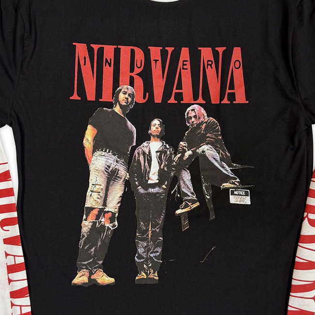 Nirvana / �˥�������� - In Utero Band Photo ���󥰥��꡼�֥����(�֥�å�/�ۥ磻��)