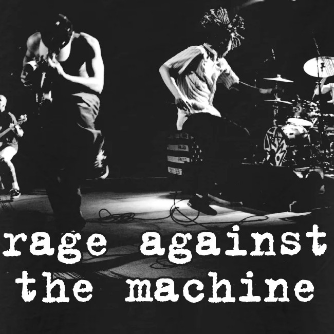 Rage Against the Machine / �쥤�����������󥹥ȡ������ޥ����� - Band Photo T�����(�֥�å�)��GIANT�ҤΥܥǥ���