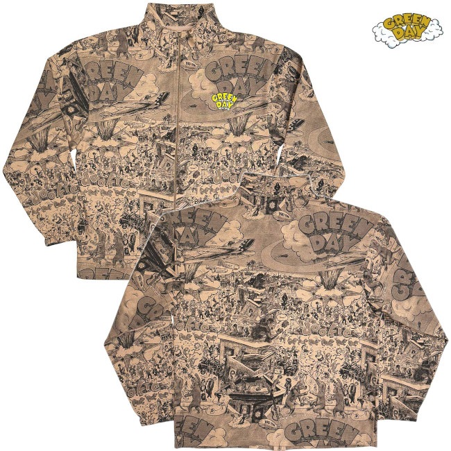 Green Day / ���꡼�󡦥ǥ� - Dookie All Over Print �ե꡼�������㥱�å�(�֥饦��)