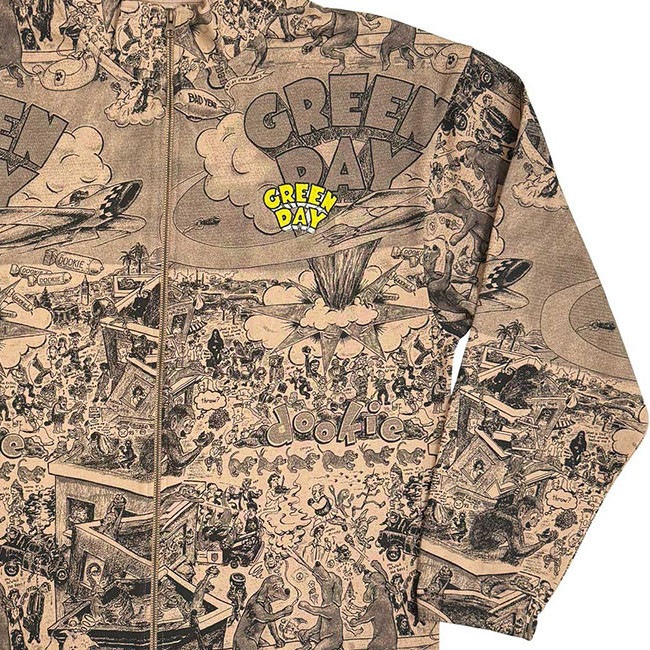 Green Day / ���꡼�󡦥ǥ� - Dookie All Over Print �ե꡼�������㥱�å�(�֥饦��)