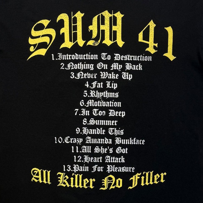 SUM 41 / ���ࡦ�ե����ƥ������ - All Killer No Filler Tracklist T����� (�֥�å�)