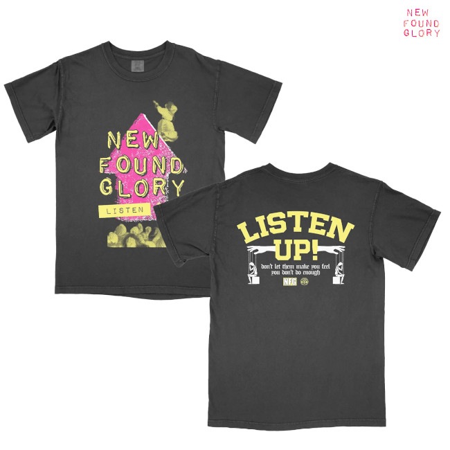New Found Glory / �˥塼���ե�����ɡ��������꡼ - Listen Up!  T�����(�֥�å�)