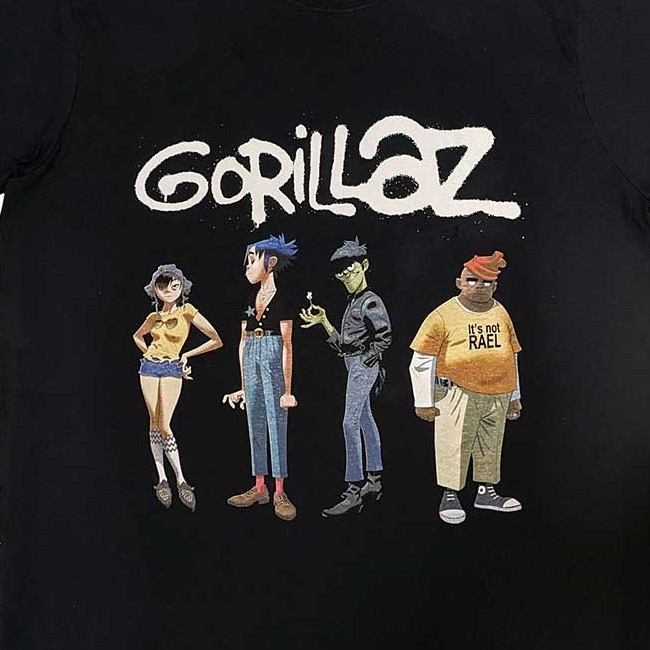 Gorillaz / ����饺 - SPRAY LOGO GROUP T�����(�֥�å�)
