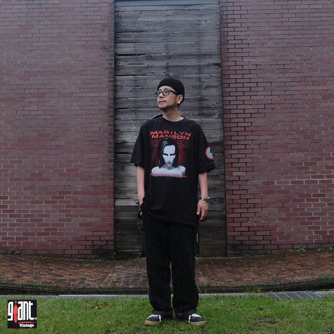 Marilyn Manson / �ޥ��󡦥ޥ󥽥� - Mechanical Animal T�����(�֥�å�)��GIANT�ҤΥܥǥ���������