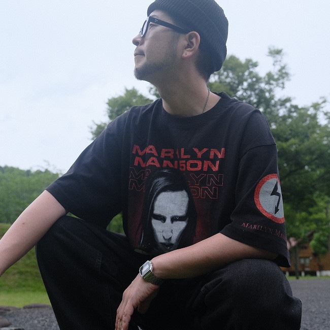 Marilyn Manson / �ޥ��󡦥ޥ󥽥� - Mechanical Animal T�����(�֥�å�)��GIANT�ҤΥܥǥ���������
