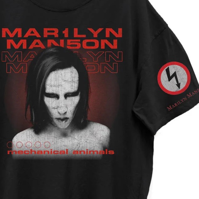 Marilyn Manson / �ޥ��󡦥ޥ󥽥� - Mechanical Animal T�����(�֥�å�)��GIANT�ҤΥܥǥ���