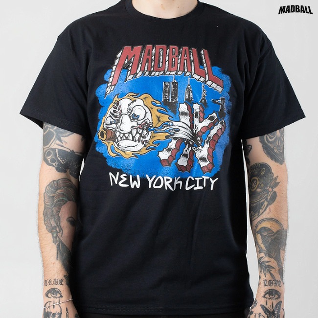 Madball / �ޥåɥܡ��� - NYC Cartoon T����� (�֥�å�)