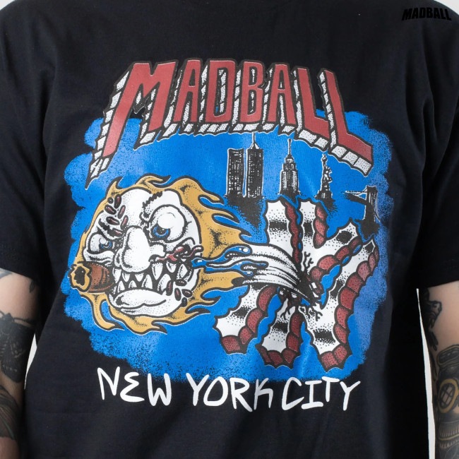 Madball / �ޥåɥܡ��� - NYC Cartoon T����� (�֥�å�)