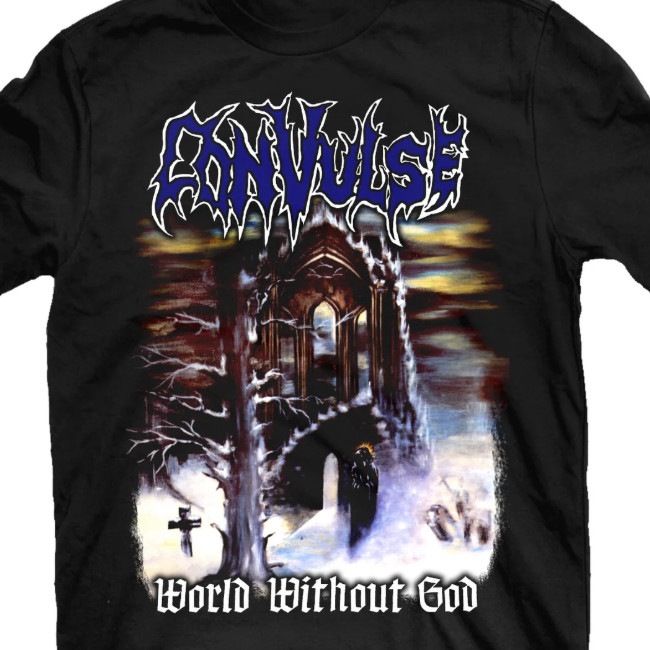 Convulse / ��������륹 - World Without God Front T����� (�֥�å�)