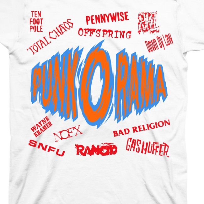 Punk-O-Rama / �ѥ󥯡���������� - POR Logo T����� (�ۥ磻��)