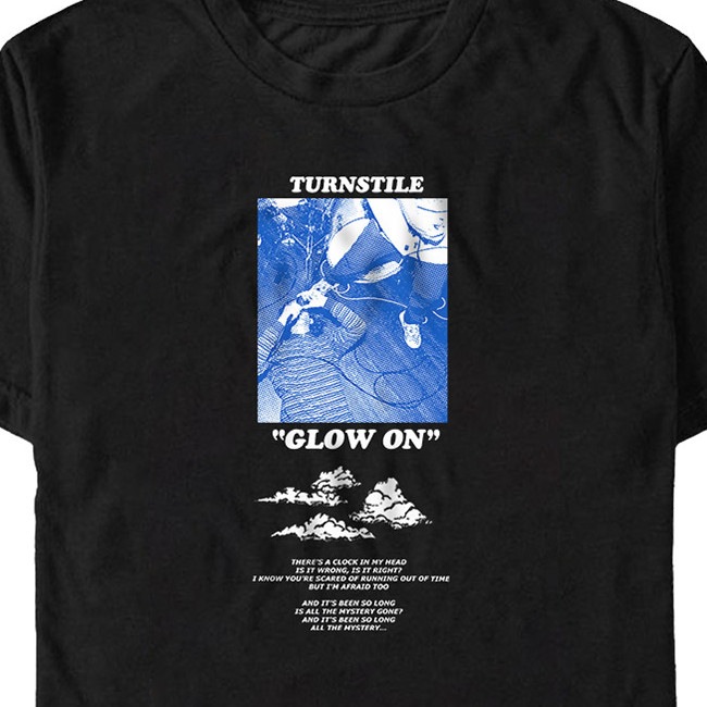 ��¨Ǽ��Turnstile / �����󥹥����� - Floor Shot Glow T����� (�֥�å�)