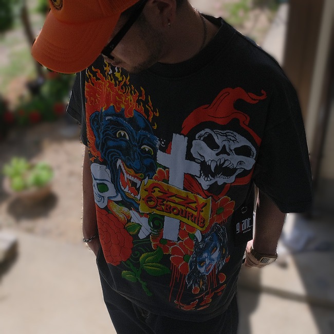 ��¨Ǽ��Ozzy Osbourne / �������������ܡ��� - TATOO ART T����� (������ơ����֥�å�)��GIANT�ҤΥܥǥ���  ������