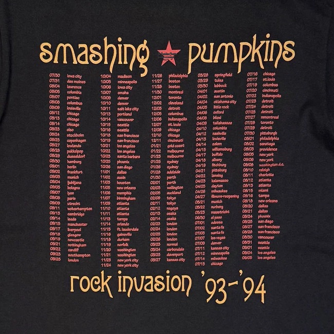 Smashing Pumpkins / ���ޥå��󥰡��ѥ�ץ��� - Rock Invasion T�����(�֥�å�)