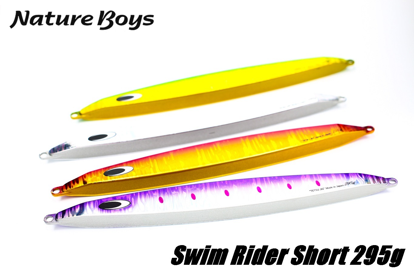 Nature Boys Swim Rider Short Iron Jig – 80-295g, For Offshore Jigging – Amberjack, Tuna, GT – Made In Japan