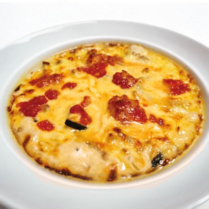 鶏と木の子のグラタン