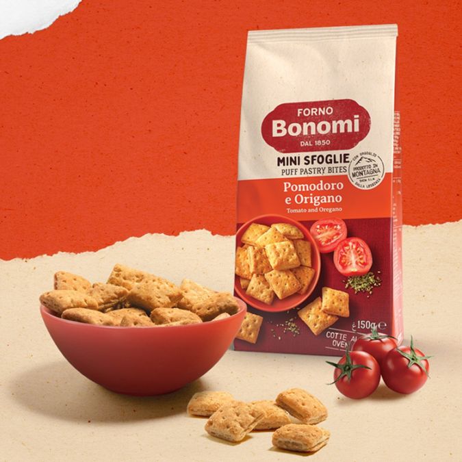 ボノミ ミニ スフォリエ ポモドーロ&オレガノ 150g