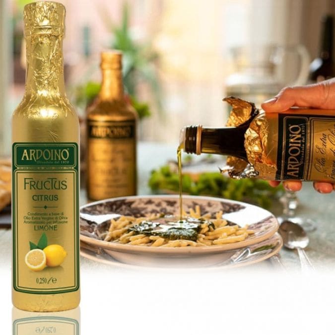 アルドイノ社【ARDOINO】レモン風味 エキストラバージンオリーブオイル フルクトゥス 250ml
