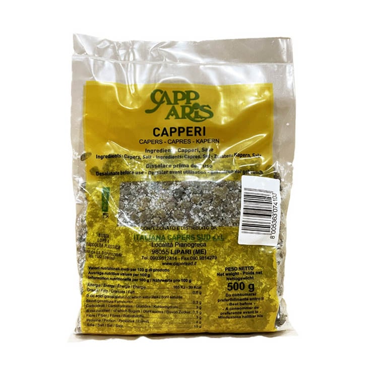 Italiana Capers Sud 塩蔵ケイパース 500g