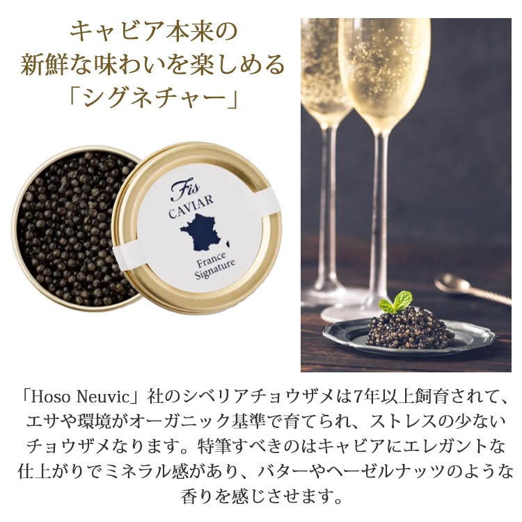 フランス産フレッシュキャビア シグネチャー 50g缶