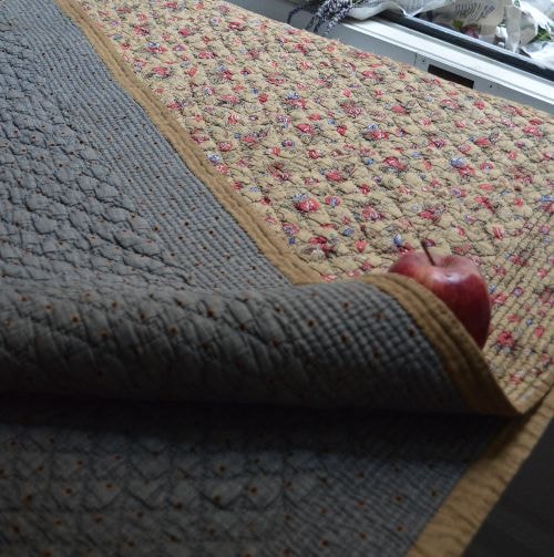 希少2世紀前 アンディエンヌ更紗×水玉小紋の南仏総手仕事JUPON