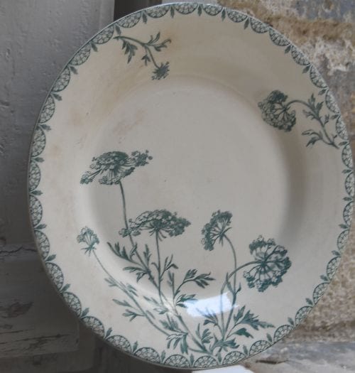 GIEN窯 OMBELLESの花の皿 | 陶磁器（18・19世紀） | | Trio et Trico