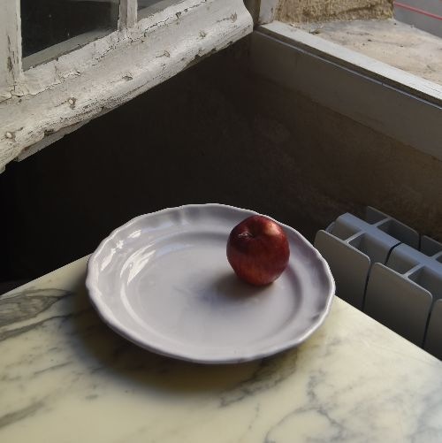 【美品】フランス アンティーク 19世紀 ムスティエ 花リム 24cm プレート 美品】フランス アンティーク 19世紀 ムスティエ 花リム 24cm プレート