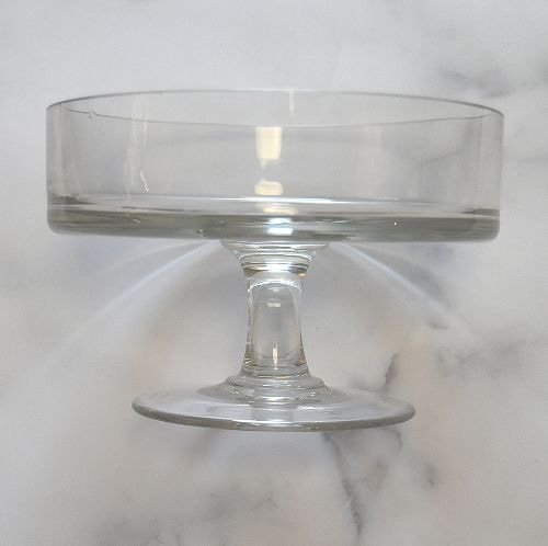 逸品19世紀末 シルエットの美しい手吹きガラスのコンポチエ 美品