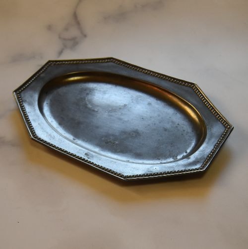 レア 楕円オクトゴナルの美しいエタン皿（ETAIN印）25㎝ | キッチン