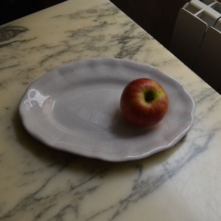 珍品19世紀 ぺったんこキュノワール花リム楕円皿 超美品 | 陶磁器（18