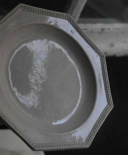 超レア 窯不明18/19世紀 ファイアンスフィーヌ オクトゴナル皿（18