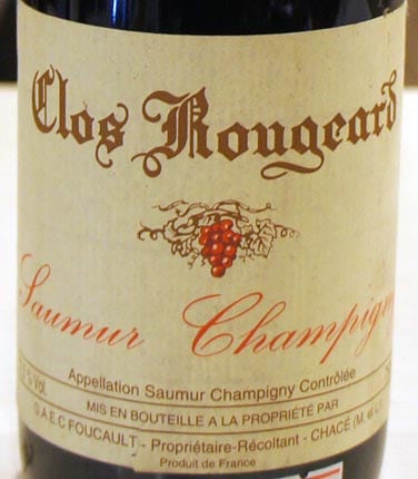 ソミュール シャンピニィ クロ ルジャール ル ブール 2013【N4】 Clos Rougeard Saumur Champigny Le Bourg(クロ・ルジャール