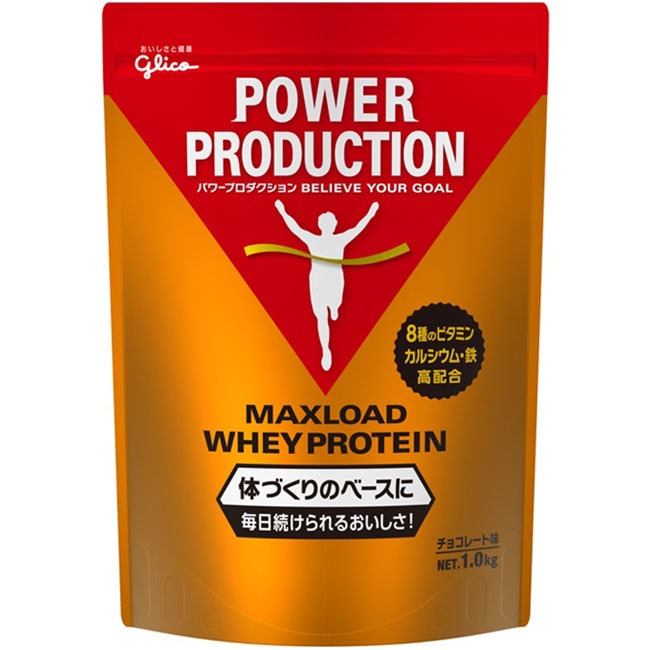 江崎グリコ POWER PRODUCTION（パワープロダクション）マックスロードホエイプロテイン チョコレート味 1kg