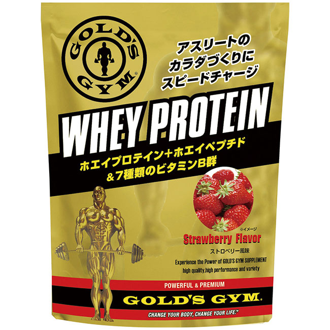 GOLD`S GYM（ゴールドジム）ホエイプロテイン ストロベリー風味 360g