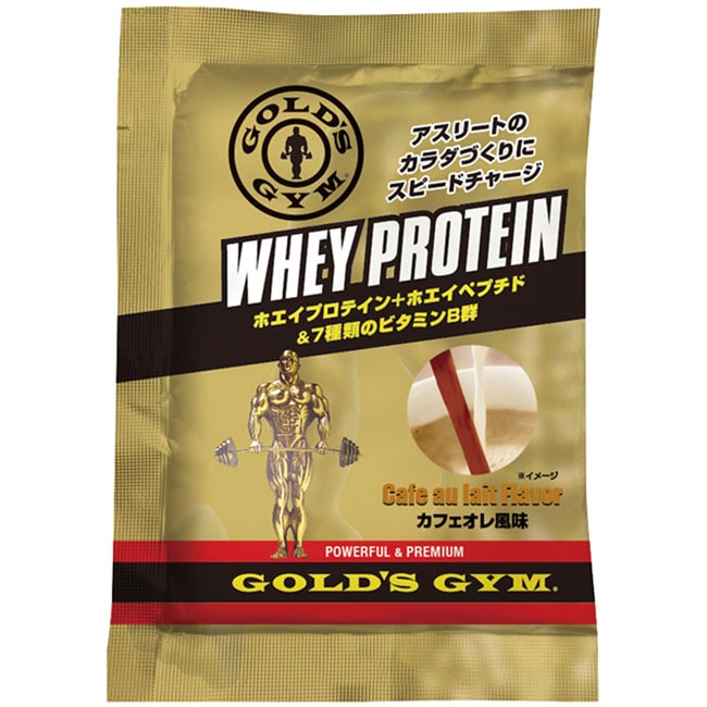 GOLD`S GYM（ゴールドジム）ホエイプロテイン カフェオレ風味 20g×20袋